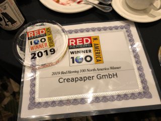 Red Herring Award North America für Creapaper